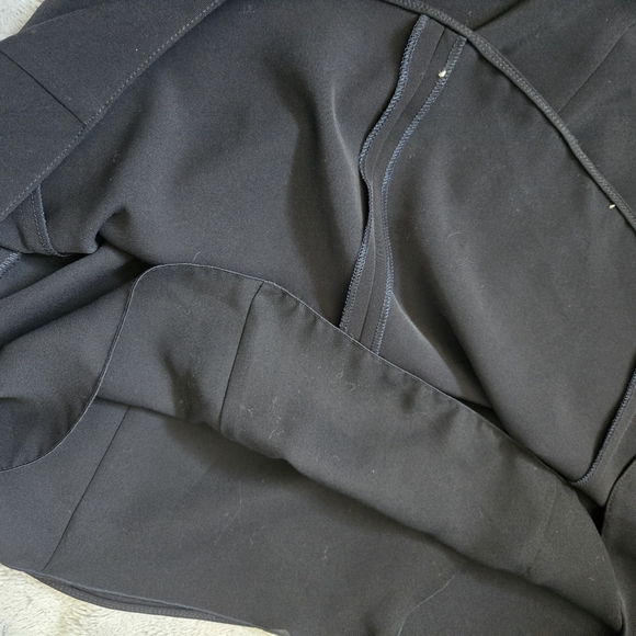 ARMANI COLLEZIONE  Navy Blue Short Sleeve Faux Wrap Midi Dress. Size 10 - Picture 14 of 15